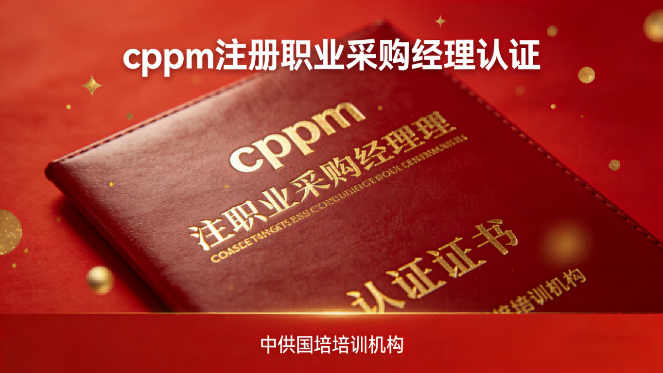 CPPM介绍:含金量高的采购职业认证与中供国培的赋能之路